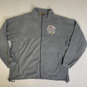 Harrington Jacket Women's Size 2XLarge Fleece Gray Long Sleeve‎ Postal Worker